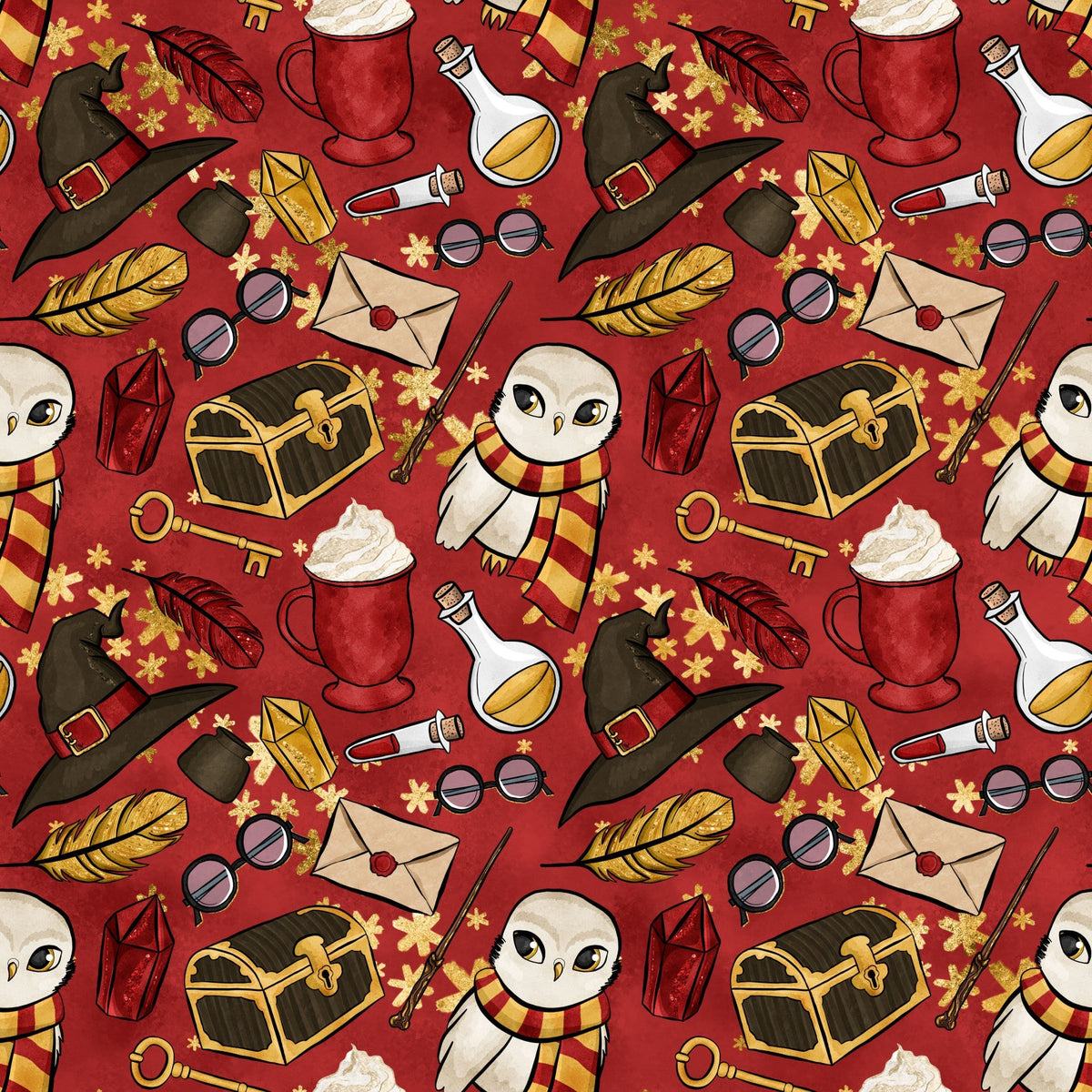 Owl Post Academy Pattern 23 Minky Fabric