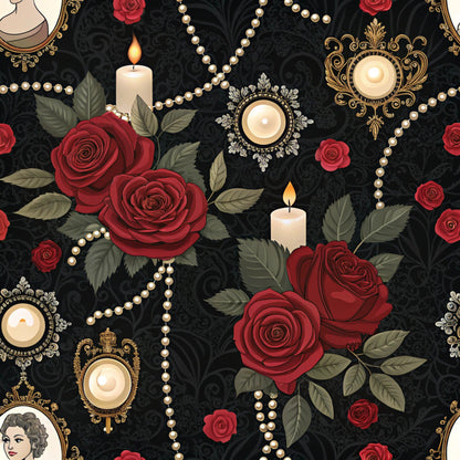 Velvet Rose Reverie Pattern 21 Minky Fabric
