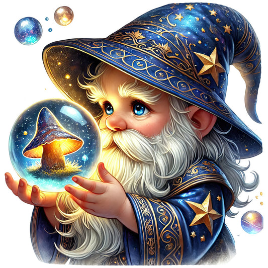 Wizard Gnomes Fabric Panel 5