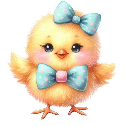 Pastel Chicks Fabric Panel 16