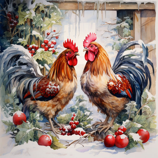 A Country Christmas Fabric Panel 66