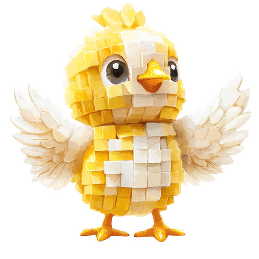 Building Bricks Animals Fabric Panel 17