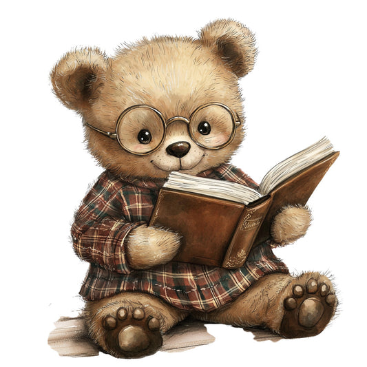 Classic Teddy Bear Fabric Panel 30