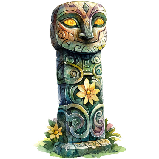 Nordic Totems Fabric Panel 27
