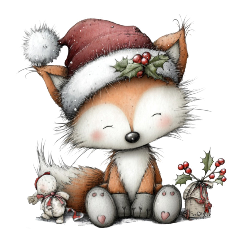 1st Whimsical Christmas Fabric Panel 124