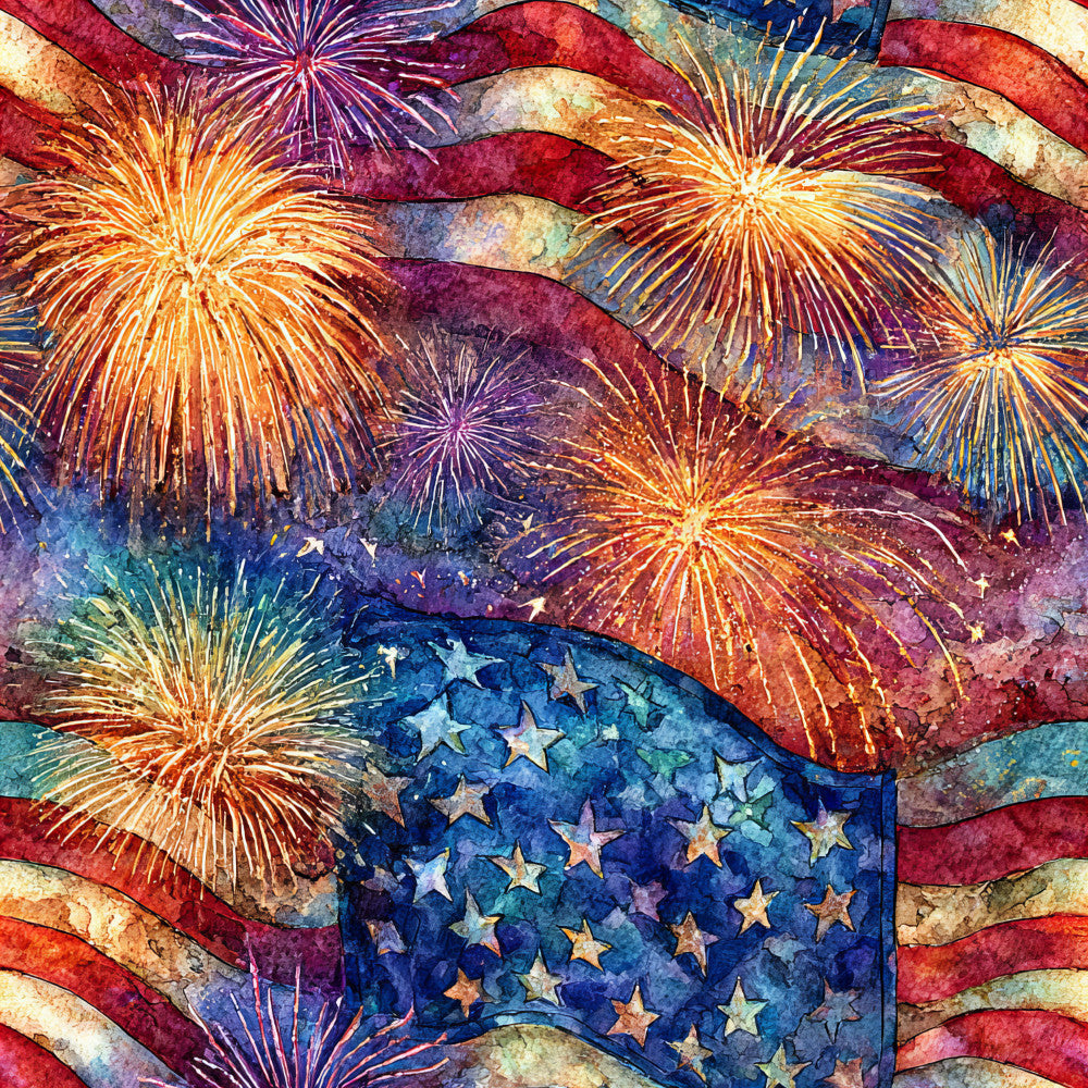 Star-Spangled Skies Pattern 6 Minky Fabric