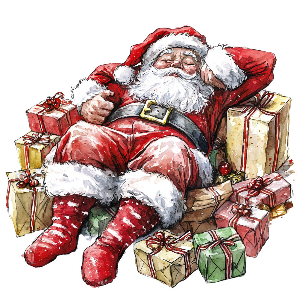 Santas Day Off Fabric Panel 25