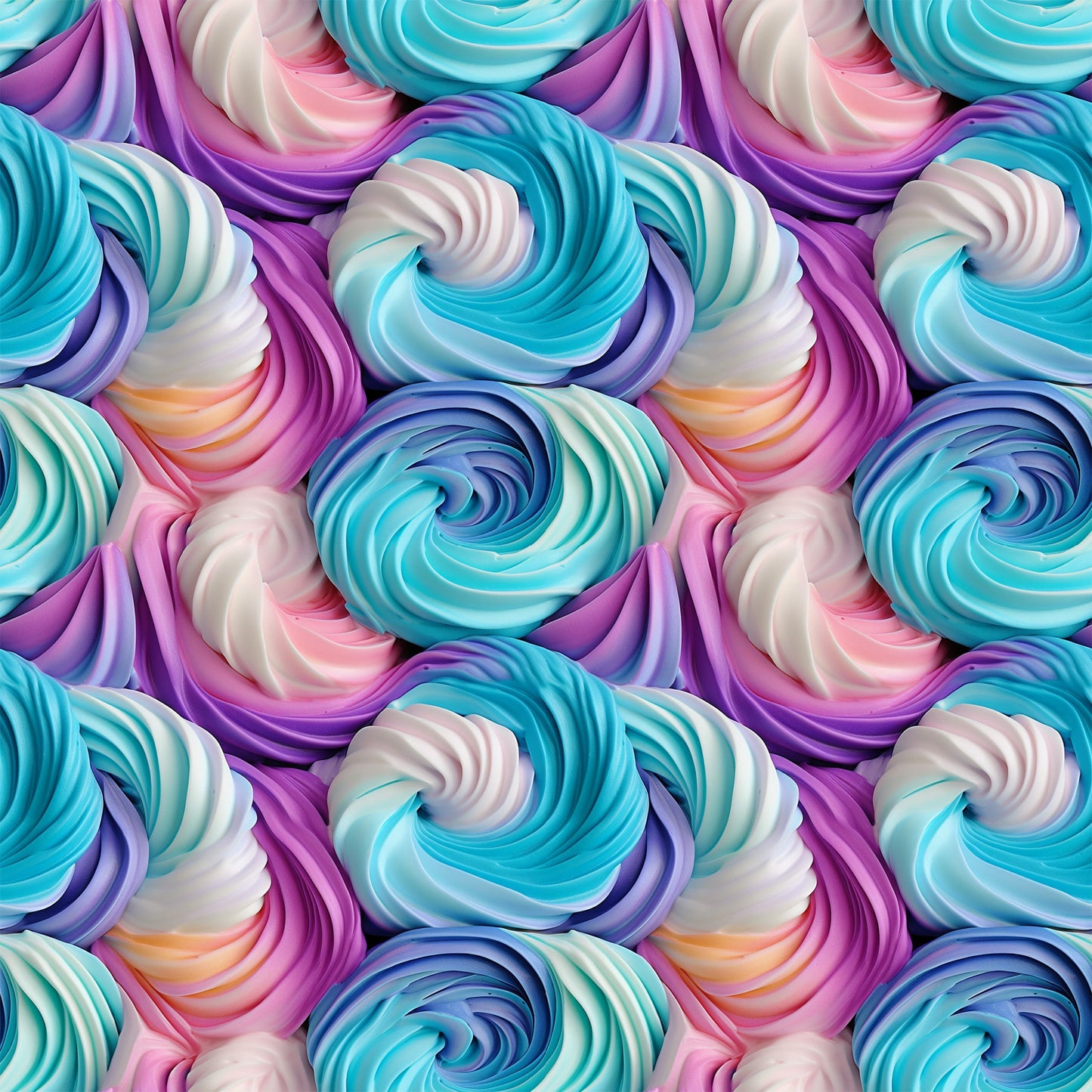 Yummy Frosting Pattern 3 Quilting Cotton Fabric