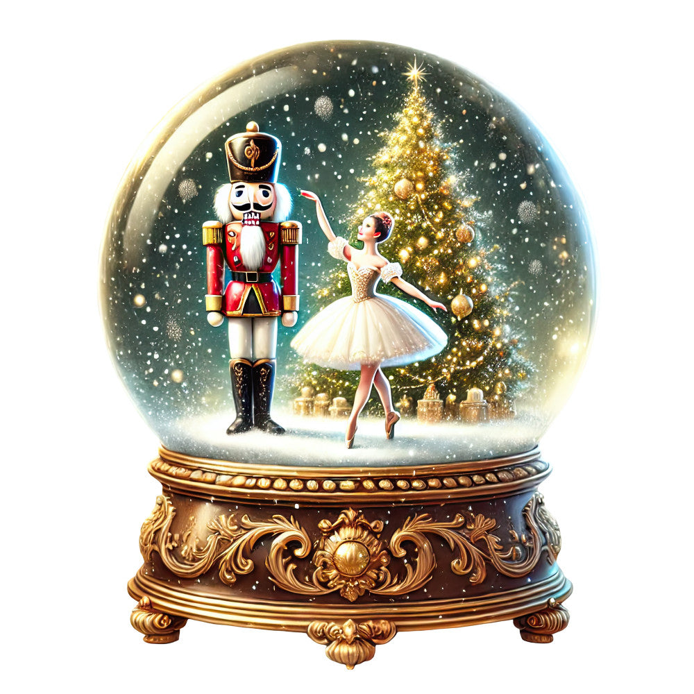 Christmas Snow Globes Fabric Panel 68