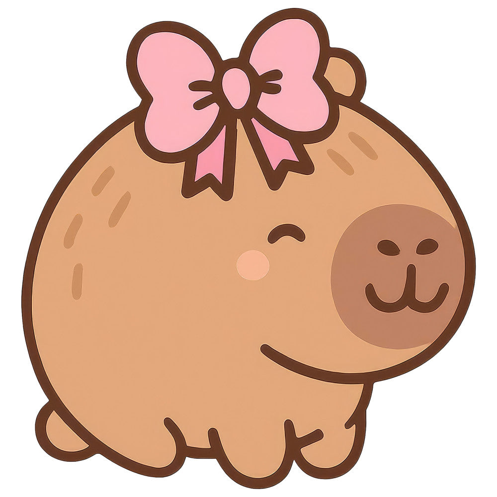 Cartoon Capybara Fabric Panel 5 – QuiltingFabricPanels.com