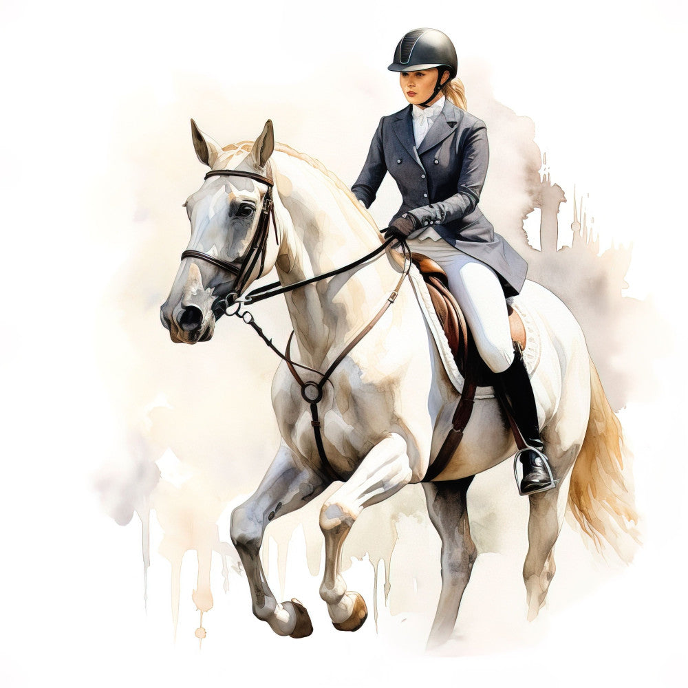 equestrian, horse riding, cream, ivory, navy blue, charcoal gray, tan, beige, white, elegant, vintage, classical, english riding, sport, competitive, detailed illustration, realistic, animal portrait, horse portrait, rider, horseback, traditional, refined, sophisticated, athletic, equine, show jumping, dressage, preppy, country style