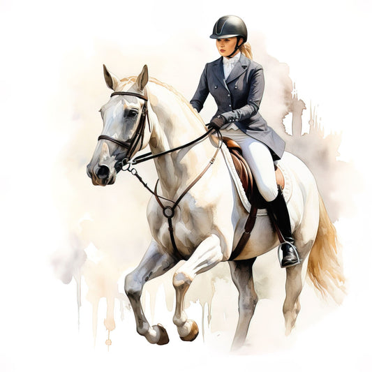 equestrian, horse riding, cream, ivory, navy blue, charcoal gray, tan, beige, white, elegant, vintage, classical, english riding, sport, competitive, detailed illustration, realistic, animal portrait, horse portrait, rider, horseback, traditional, refined, sophisticated, athletic, equine, show jumping, dressage, preppy, country style