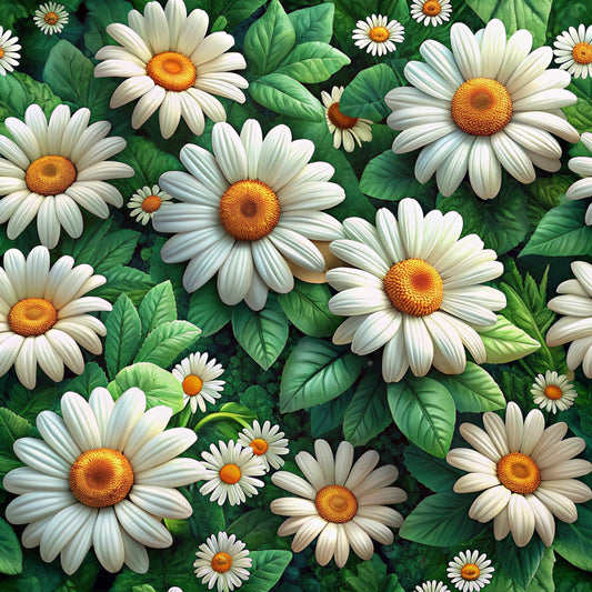 Realistic Flowers Pattern 34 Quilting Cotton Fabric