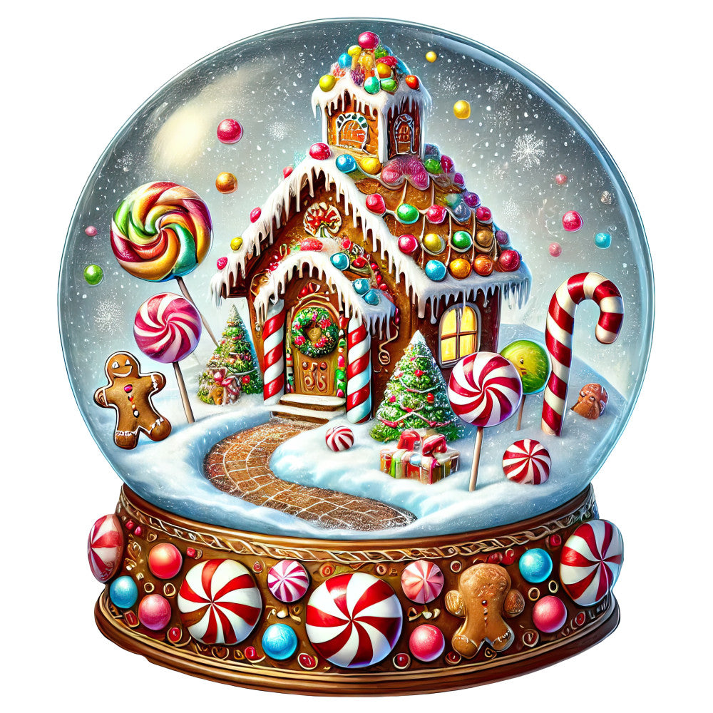 Christmas Snow Globes Fabric Panel 48