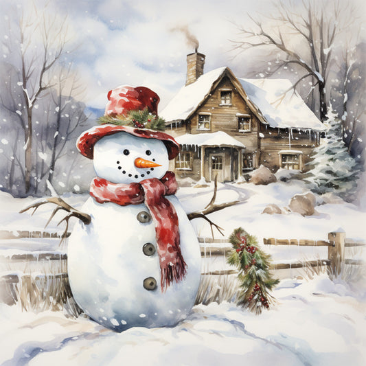 A Country Christmas Fabric Panel 1