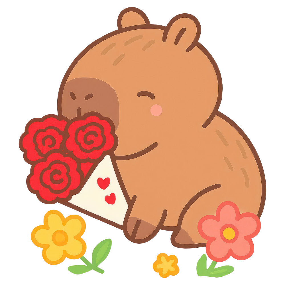 Cartoon Capybara Fabric Panel 1