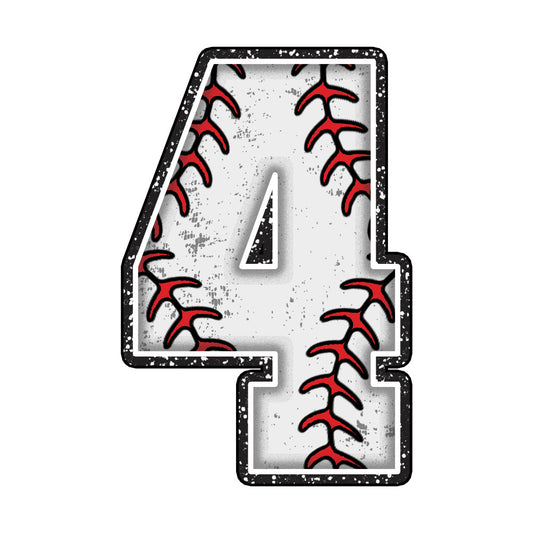 Baseball Alphabet Fabric Panel 5
