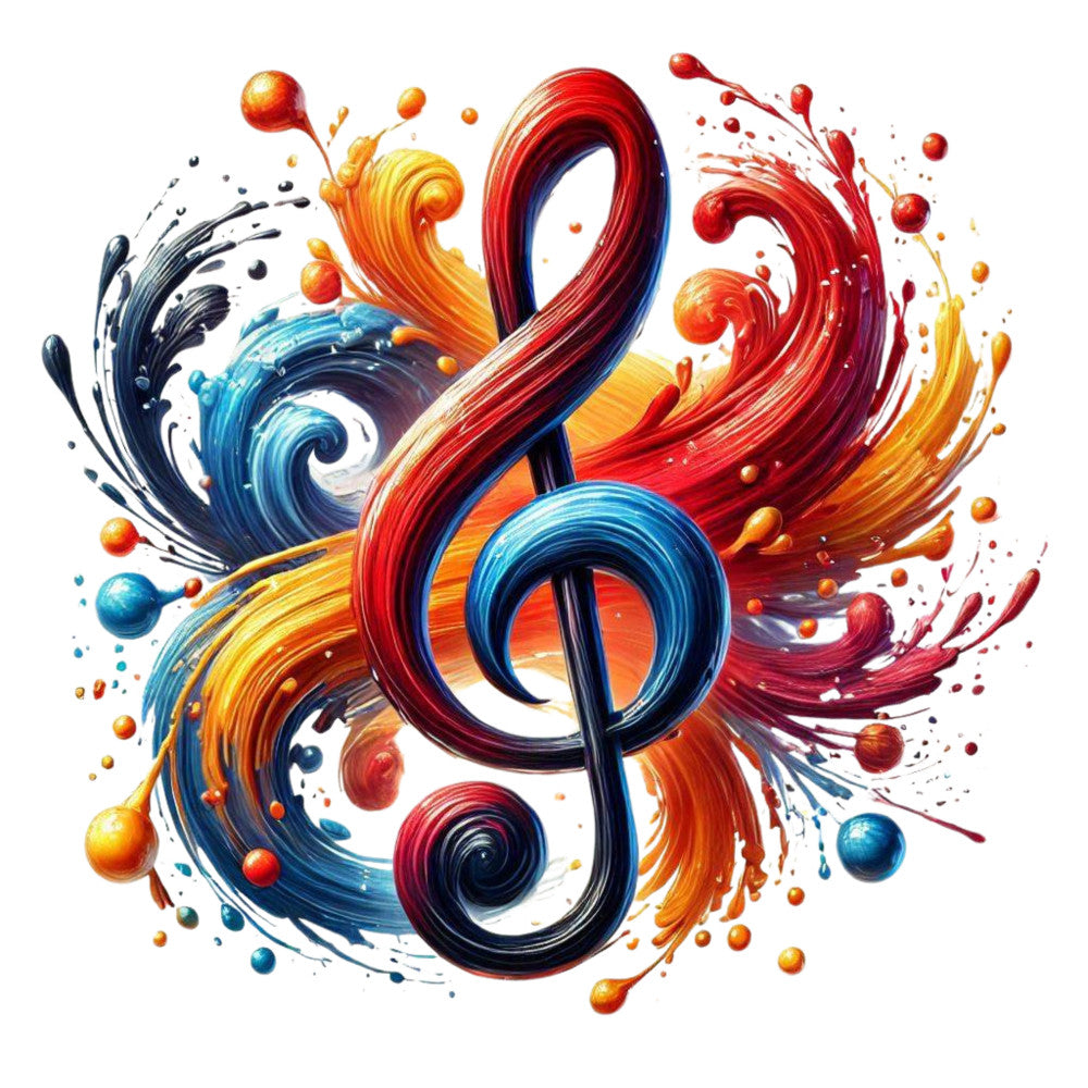 Musical Notes Fabric Panel 7