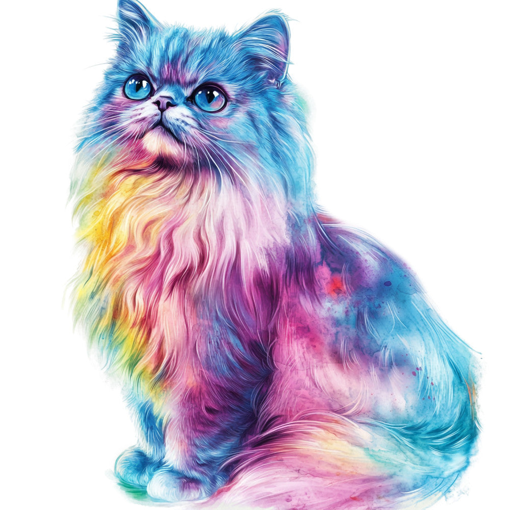 Colorful Cats Fabric Panel 5