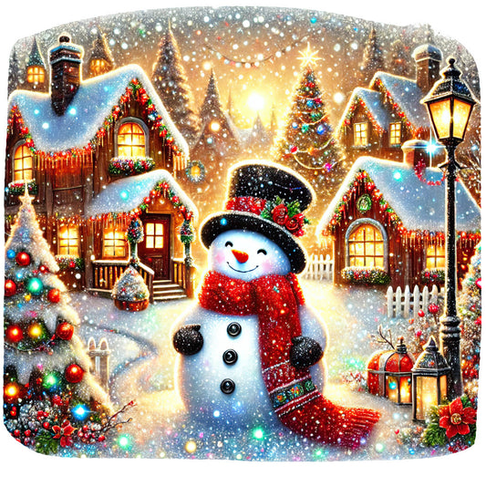 Christmas Villages Fabric Panel 58