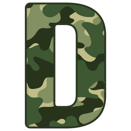 forest green, olive green, sage green, cream, camouflage, camo pattern, military, abstract, modern, geometric, letter d, monogram, typography, masculine, bold, contemporary, nature-inspired, outdoor, hunting, tactical, khaki, tan, dark green, blended colors, organic shapes, irregula shapes, boys