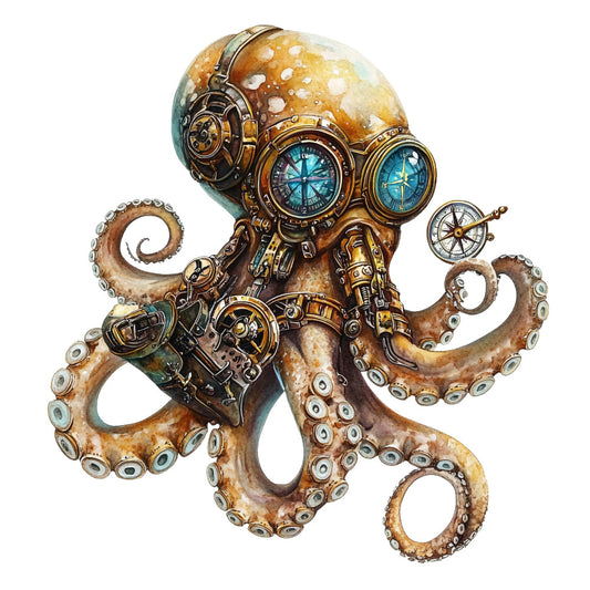 Steampunk Nautical Fabric Panel 27
