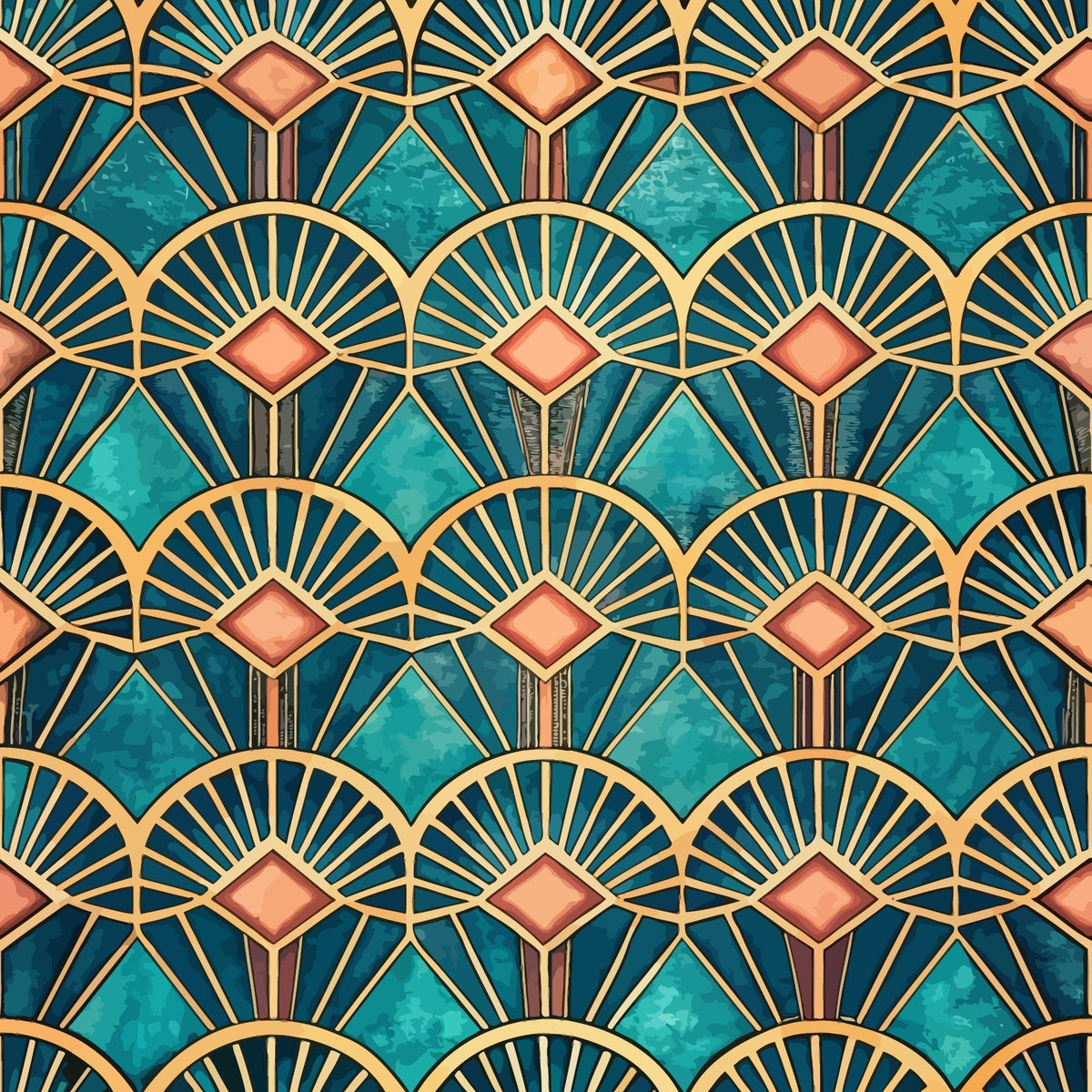 Gilded Gatsby Pattern 27 Minky Fabric