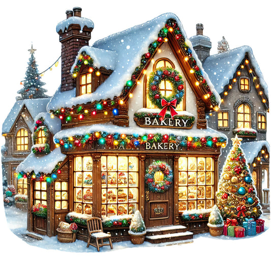 Christmas Villages Fabric Panel 73
