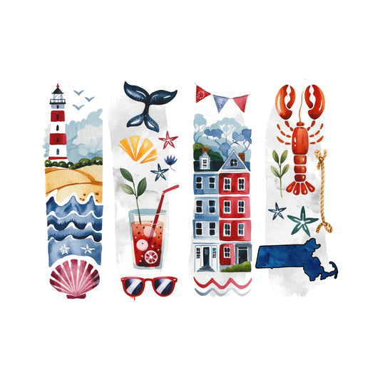 Brushstroke State Fabric Panel 2