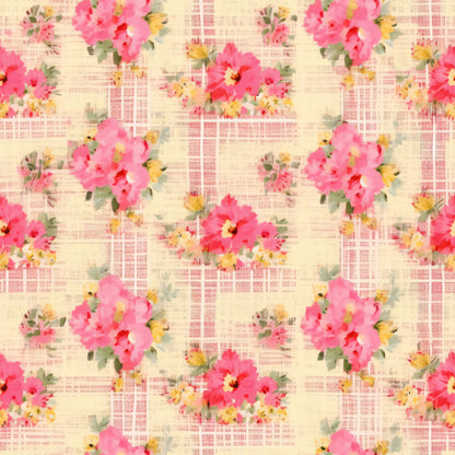 Country Girl Plaid Pattern 6 Quilting Cotton Fabric