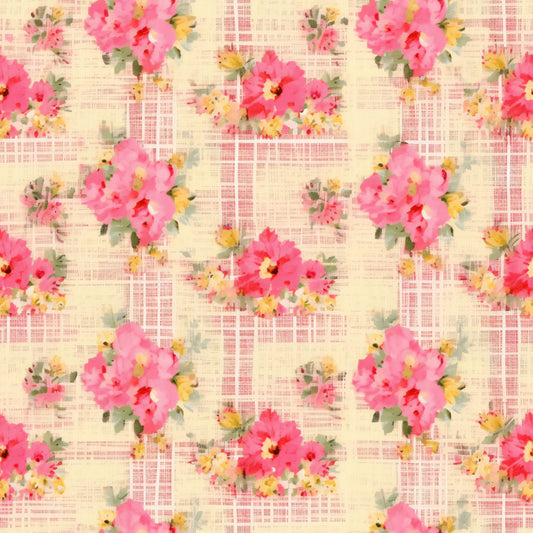 Country Girl Plaid Pattern 6 Quilting Cotton Fabric