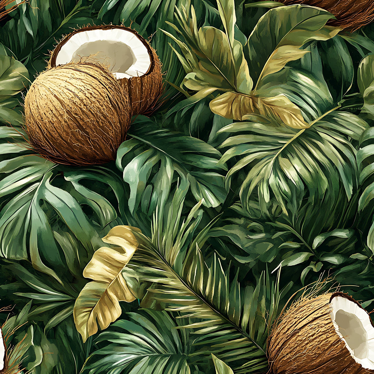 Palm Grove Pattern 4 Minky Fabric