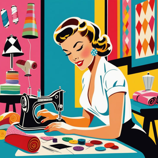 Pop Art Sewing Fabric Panel 81