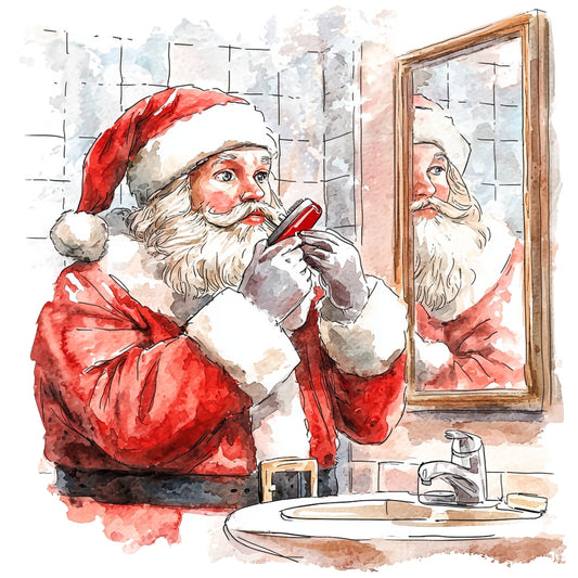 Santas Day Off Fabric Panel 12