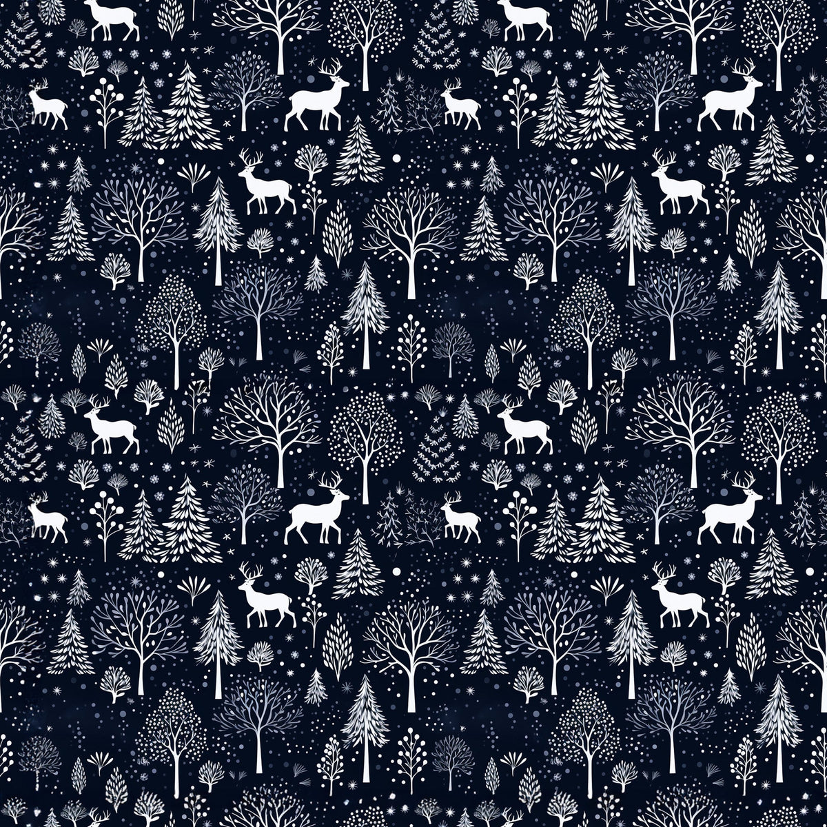 Midnight Forest Pattern 1 Minky Fabric