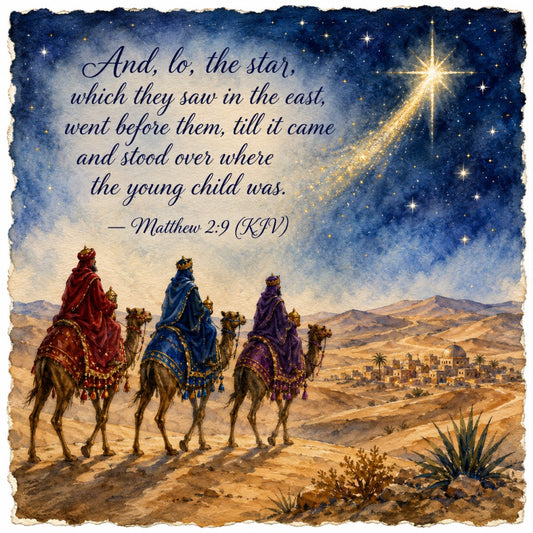 nativity scene, three wise men, magi, religious, biblical, christmas, star of bethlehem, desert landscape, camels, gold star, navy blue, deep blue, burgundy red, purple, tan, beige, sandy brown, celestial, spiritual, traditional, elegant, vintage, holiday, nativity themed, inspirational, matthew 2:9, nativity panel, christmas wall hanging, religious fabric, festive