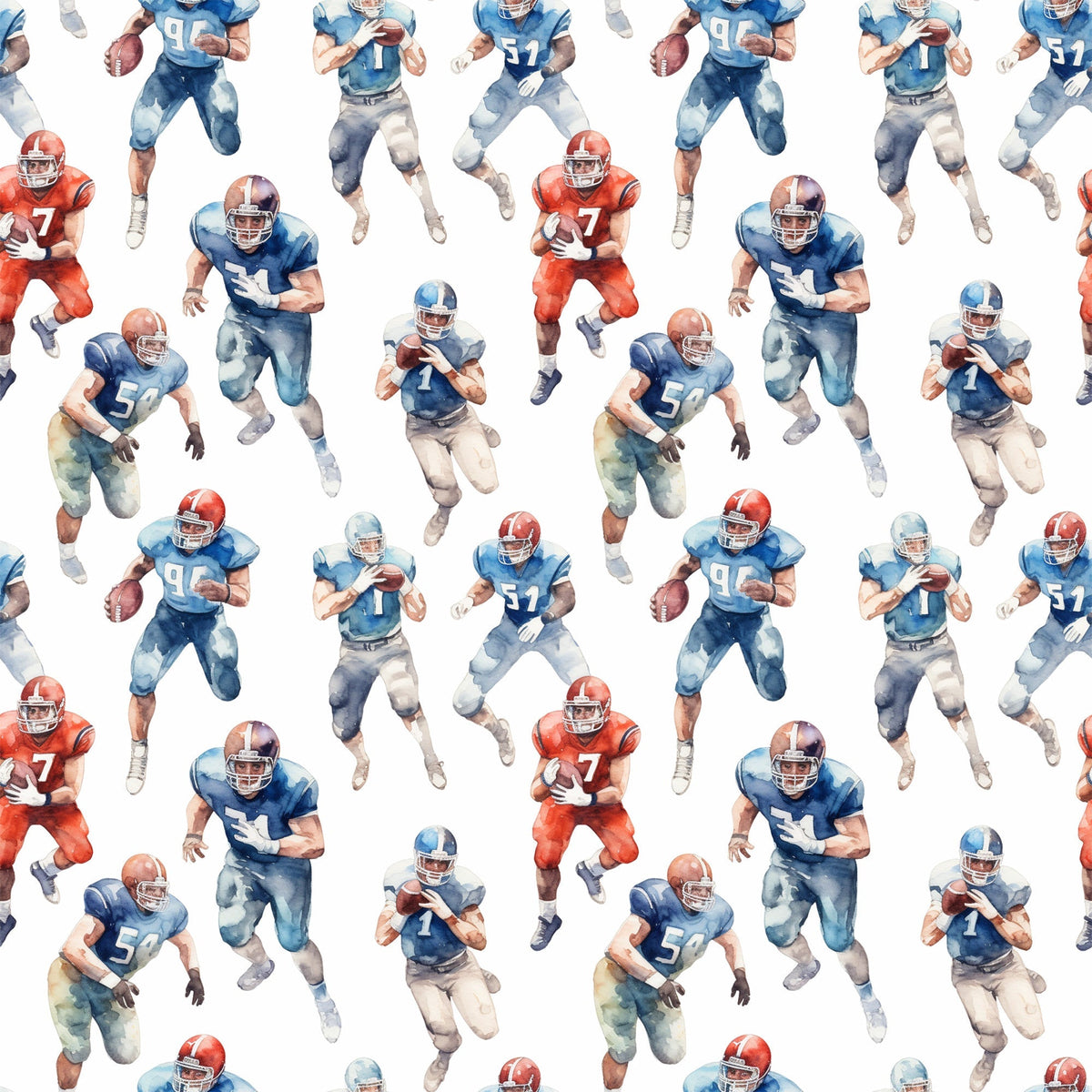 Gridiron Game Day Pattern 10 Minky Fabric