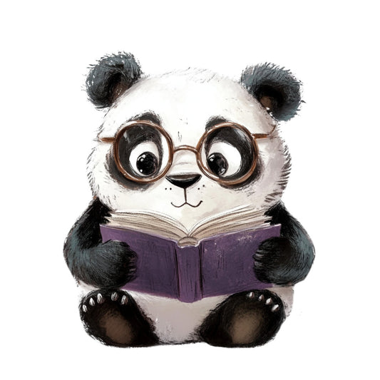 Cute Panda Bears Fabric Panel 13