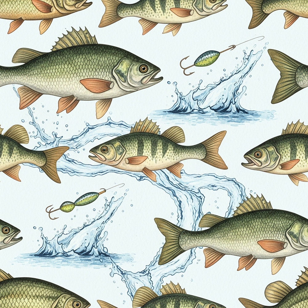 Angler's Vintage Almanac Pattern 8 Minky Fabric