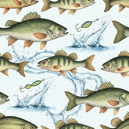 Angler's Vintage Almanac Pattern 8 Minky Fabric