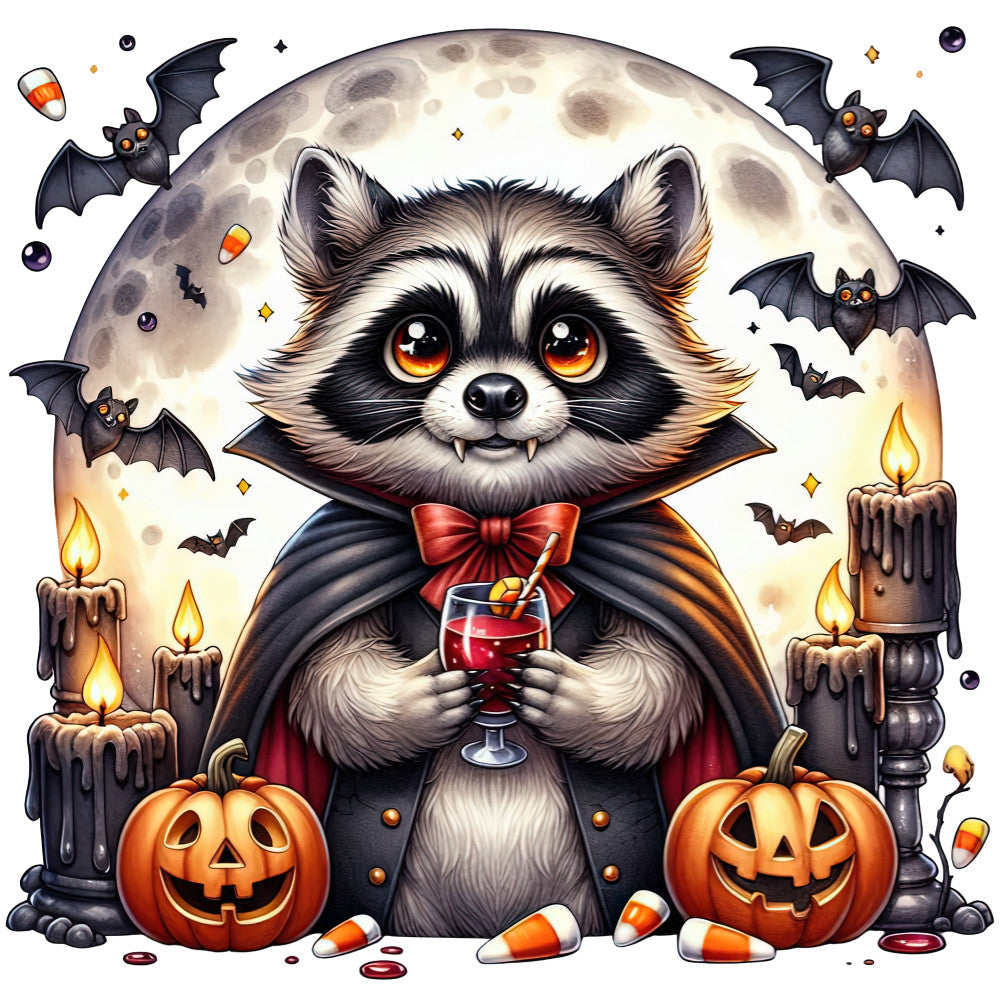Halloween Wonder Animals Fabric Panel 61