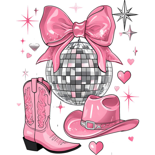 Coquette Cowgirl Fabric Panel 19