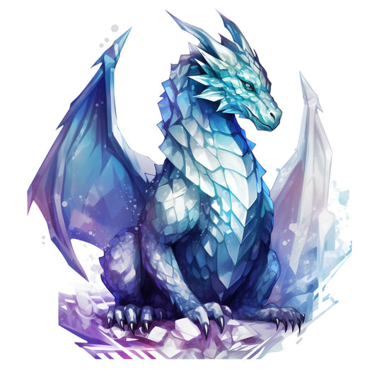 Elemental Dragons Fabric Panel 18