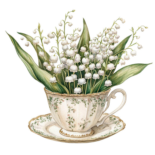 Vintage Garden Fabric Panel 17