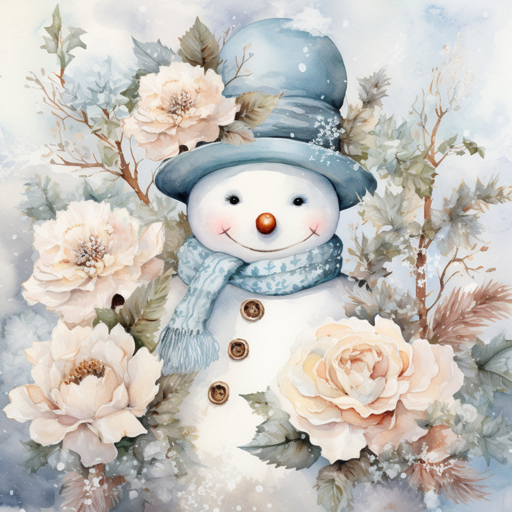 Classic Snowman Fabric Panel 66