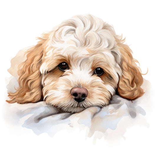 Cute Cavapoos Fabric Panel 32