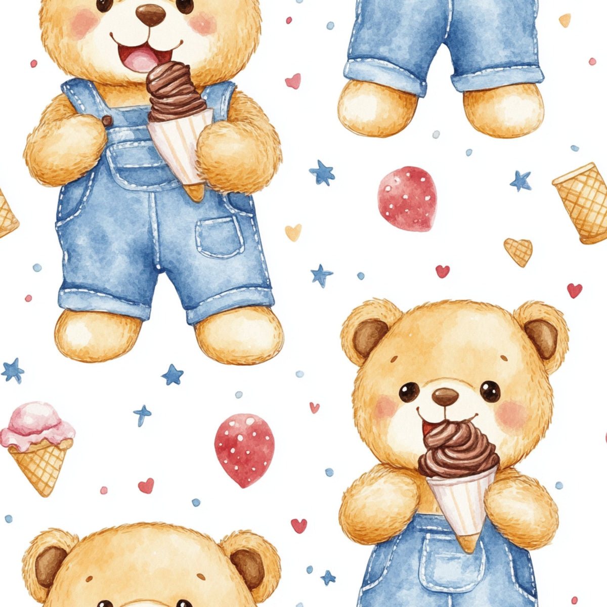 Little Cub Dreams Pattern 7 Minky Fabric