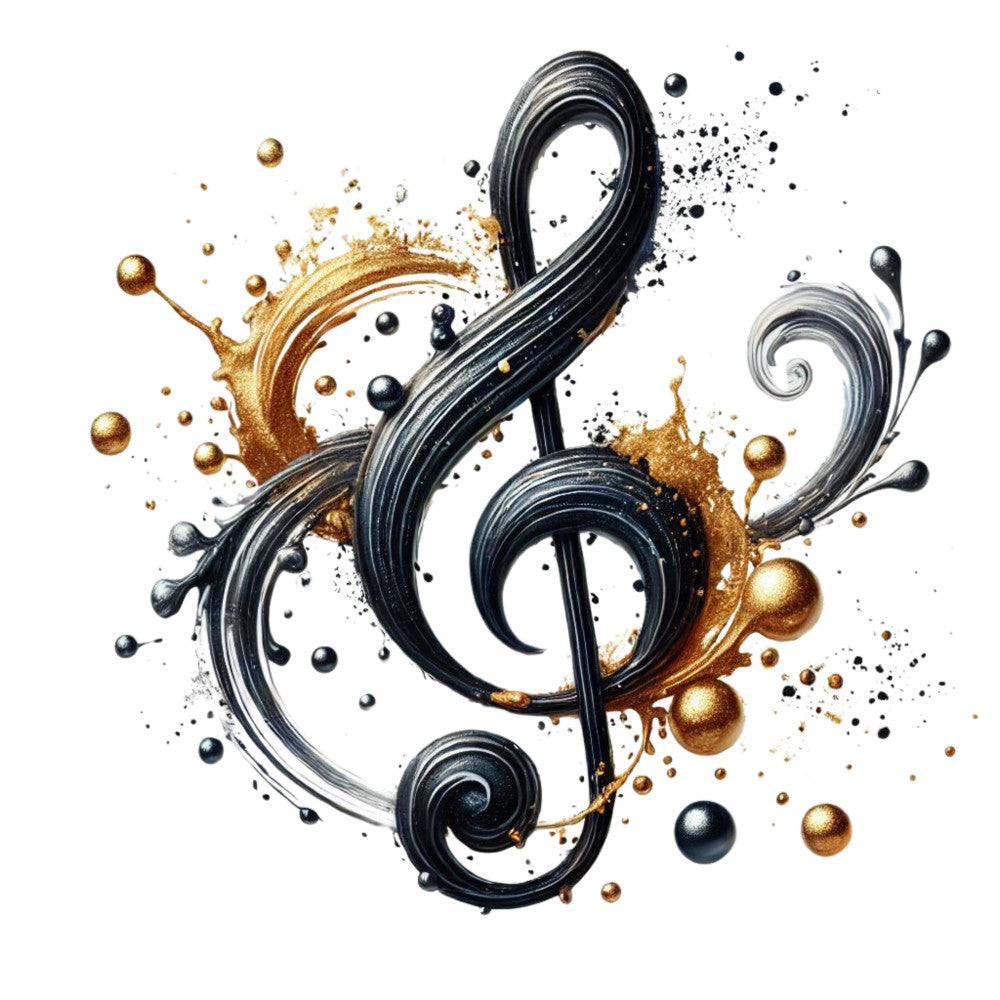 Musical Notes Fabric Panel 21