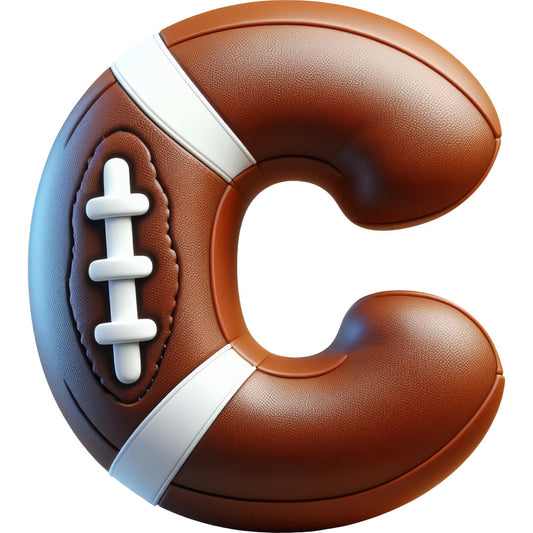 Football Alphabet Fabric Panel 12