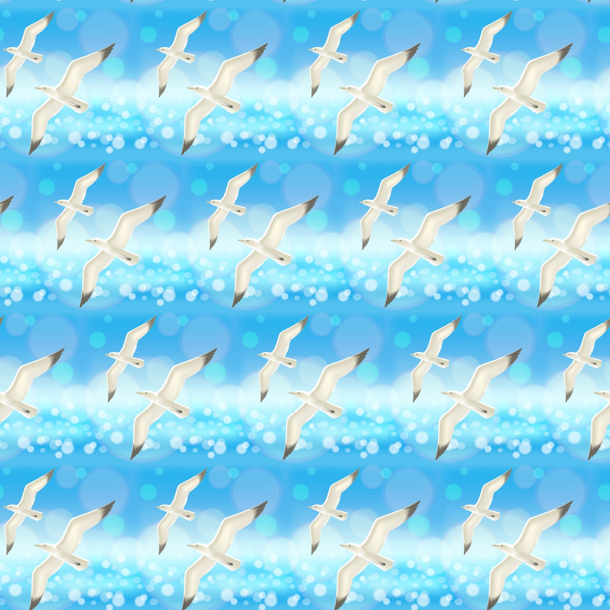 Tropical Shoreline Pattern 10 Minky Fabric